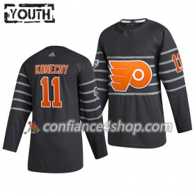 Adidas Maillot de Hockey Philadelphia Flyers Travis Konecny 11 Gris 2020 NHL All-Star Authentic - Enfant